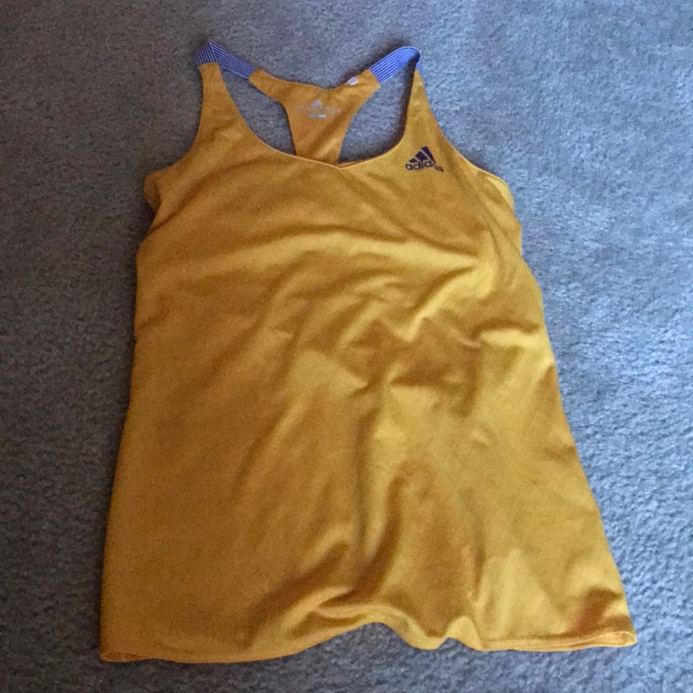 Yellow Adidas Tank Top
